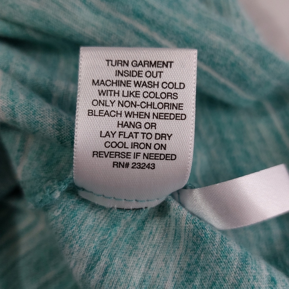 NY&C - Teal Button-Up Blouse - Picture 6 of 7
